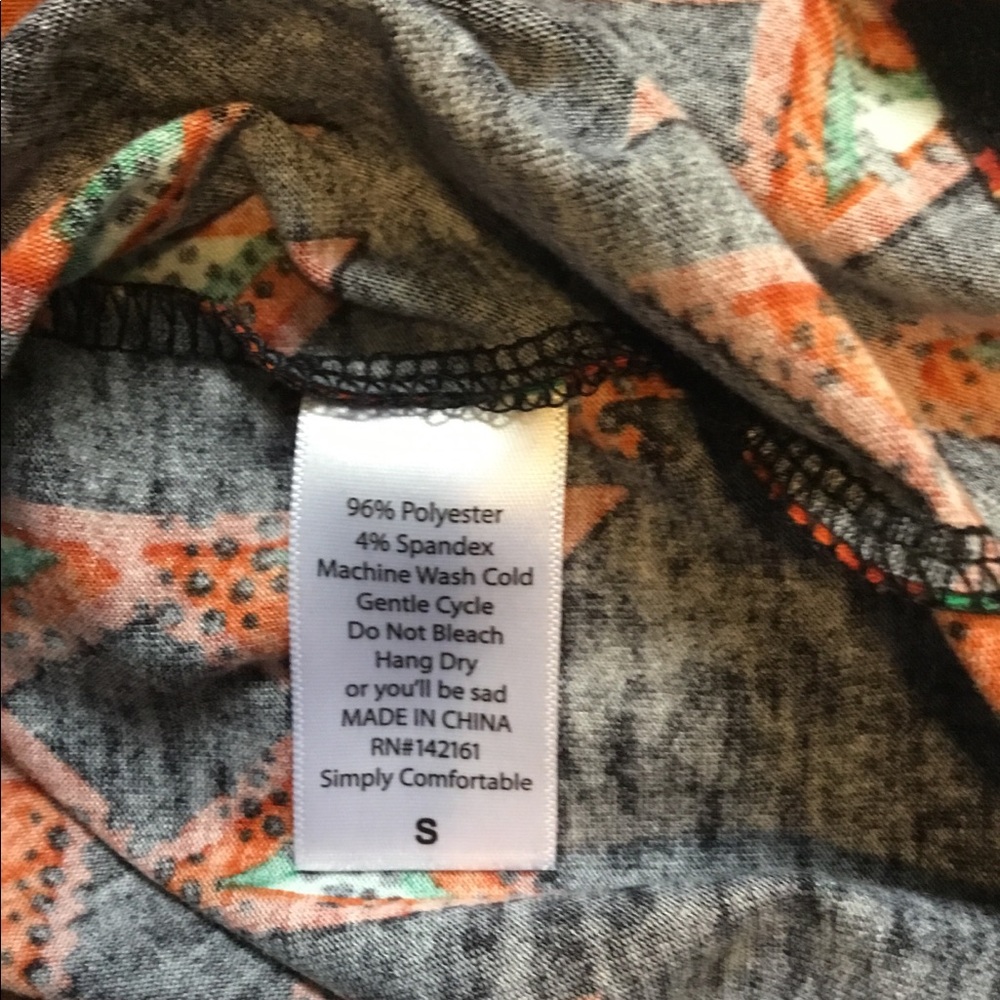 Lularoe Randy Black/Orange* - Picture 5 of 5